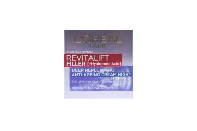 L'oreal Revitalift Filler(+Hyaluronic Acid) Deep Replumping Anti-Ageing Cream Night 50ml