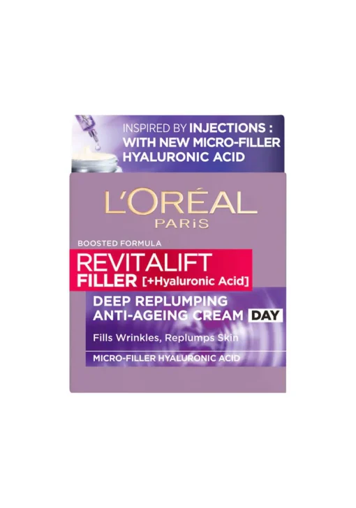 L`Oreal Revitalift Filler Deep Replumping Anti-Ageing Day Cream 50Ml