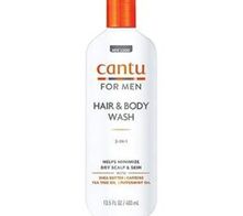 Cantu For Men 2 in 1 Hair & Body Wash 13.5Oz