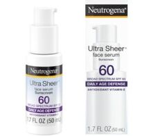Neutrogena Ultra Sheer Moisturizing Face Serum Sunscreen Spf 60+ 50Ml