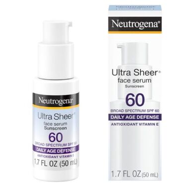 Neutrogena Ultra Sheer Moisturizing Face Serum Sunscreen Spf 60+ 50Ml