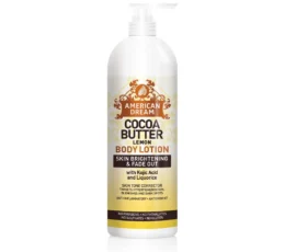 American Dream Cocoa Butter Lemon with Kojic Acid & Liquorice Lotion (16oz)