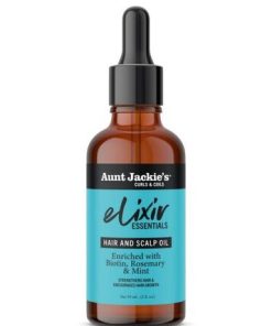 Aunt Jackie's Curls & Coils Elixir Essentials Hair & Scalp Oil Biotin, Rosemary & Mint 59ml