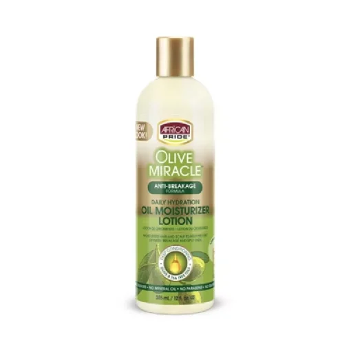 African Pride Olive Miracle Anti-Breakage Daily Hydration Oil Moisturizer Lotion 12oz