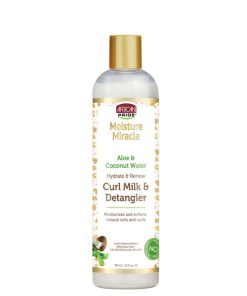 African Pride Moisture Miracle Aloe & Coconut Water Curl Milk & Detangler 12oz