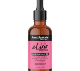 Aunt Jackie's Curls & Coils Elixir Essentials Hair & Scalp Oil Collagen, Tea Tree Oil & Eucalyptus 59ml