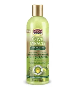 African Pride Olive Miracle Anti-Breakage Formula Moisturizing & Detangling 2-in-1 Shampoo 355ml