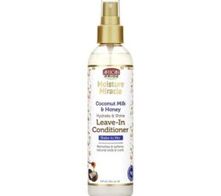 African Pride Moisture Miracle Coconut Milk & Honey Leave-In Conditioner 8oz