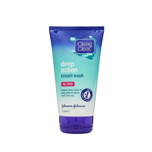 Clean & Clear Deep Action Cream Wash Oil-Free 150ml