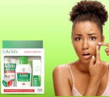 Mentholatum Acnes Treatment Set-Creamy Face Wash, Toner And Sealing Gel