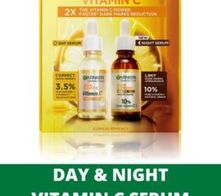 Garnier Skin Active Vitamin C Day Serum & Night Serum Pack 60ml