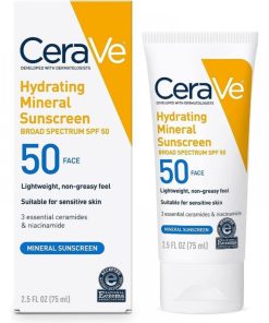 CeraVe Hydrating Mineral Sunscreen SPF50 Face 75ml