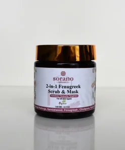 Sorano Organics 2 in 1 Fenugreek Scrub & Mask 100gm