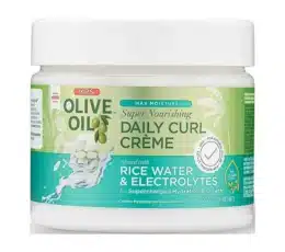 Ors Olive Oil Max Moisture Super Nourishing Daily Curl Crème With Rice Water & Electrolytes 8oz