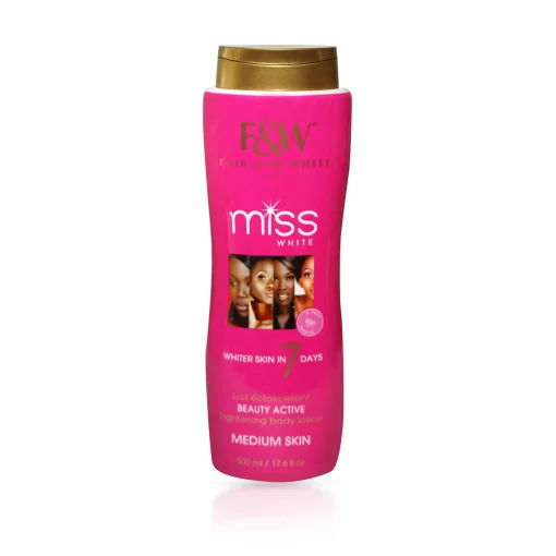 Fair & White Miss White 7 Days Skin Lightening Body Lotion 500ml