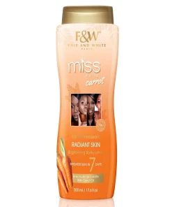 Fair & White Miss White Carrot Radiant Skin Brightening Body Lotion 500ml