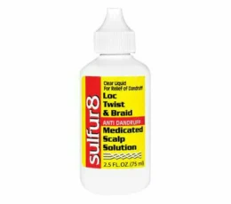 Sulfur8 Loc Twist and Braid Anti Dandruff Medicated Scalp Solution 2.5oz