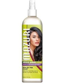 Mazuri Weave Spray Shine & Detangling Mist With Tea Tree & Aloe 355ml