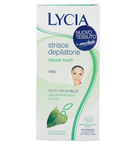Lycia Strisce Depilatorie Natural Touch Viso 20 Strisce