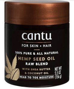 Cantu For Skin + Hair 100% Pure & All Natural Hemp Seed Oil Raw Blend 156g