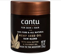 Cantu For Skin + Hair 100% Pure & All Natural Hemp Seed Oil Raw Blend 156g