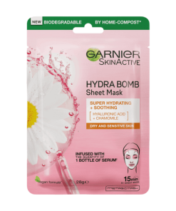 Garnier Hydra Bomb Hyaluronic Acid + Chamomile Sheet Mask 28g