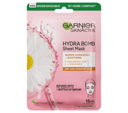 Garnier Hydra Bomb Hyaluronic Acid + Chamomile Sheet Mask 28g