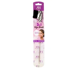 Ana Beauty 3-In-1 Edge Brush Boar Bristle