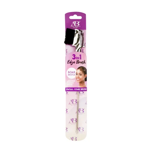 Ana Beauty 3-In-1 Edge Brush Boar Bristle