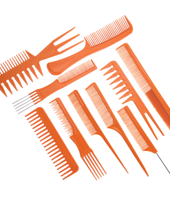 Burmax Gold Magic 10 Pieces Bone Comb Set in Roll Up Case